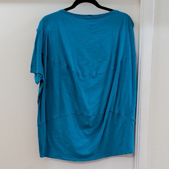 Lululemon Back In Action Short Sleeve In Heathered Poolside GUC - Picture 3 of 5